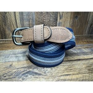 Sz 44 Zep-Pro Stretch Belt – Blue Stripe – Made in USA
